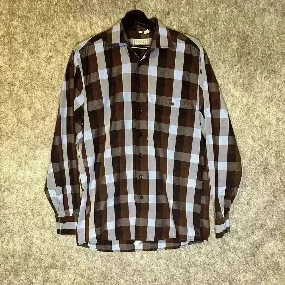 Haupt Plaid Button Down - Medium